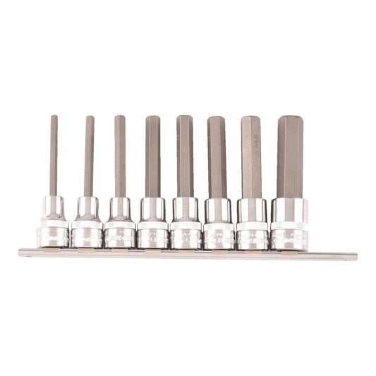 Kincrome 8 Piece Hex Socket Set - Chrome Vanadium Steel - Durable - Auzzistore