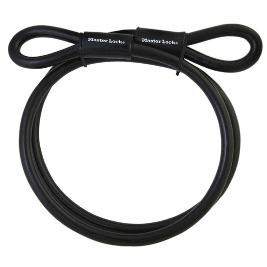 Master Lock Cable Lock - 10mm x 4.6m - Braided Steel - Vinyl Coated - Auzzistore