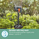 Gardena Micro Irrigation Sprinkler Extension Pipe 2 Pack - 20 cm - Black - Elevates Sprinkler OS 90