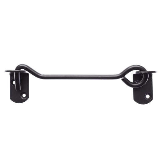 Zenith 200mm Matte Black Gate Hook and Eye - 1 Pack - Steel – view 2 - Auzzistore