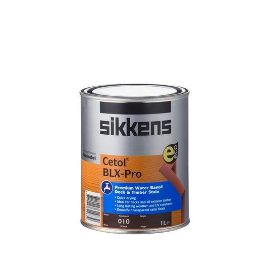 Sikkens 1L Walnut Cetol BLX Pro Timber Stain - Water Based - Quick Drying - Auzzistore