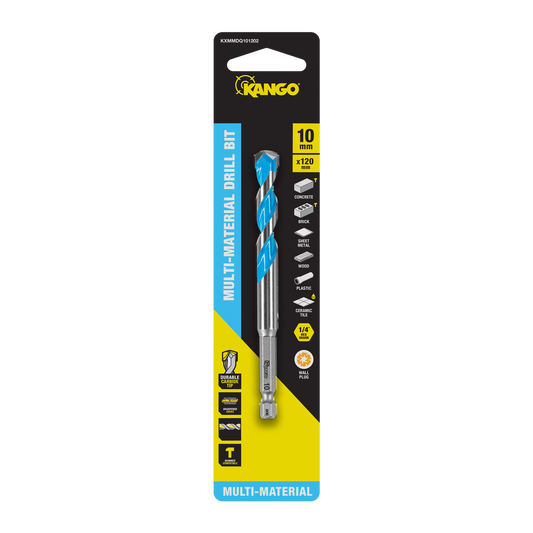 Kango Multi Material Drill Bit 10mm x 120mm - Durable Carbide Tip - Auzzistore