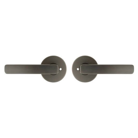 Ikonic Gunmetal San Fran Privacy Lever Set - 60mm Latch - 1 Pack – view 2 - Auzzistore