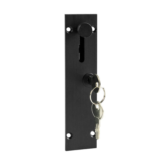 Delf 150mm Lockable Door Drop Bolt - Matte Black - Secure & Stylish - Auzzistore