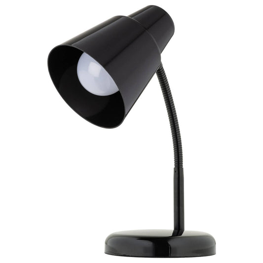 Verve Design Black Brylee Desk Lamp - Adjustable Gooseneck - 135mm x 340mm