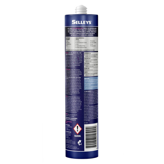 Selleys 300g Off White Waterproof Silicone Sealant - Mould Resistant - 25-Year Guarantee – view 2 - Auzzistore