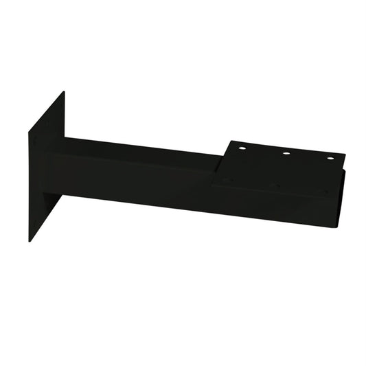 Sandleford Wall Mount Letterbox Post - 250mm - Galvanised Steel - Black