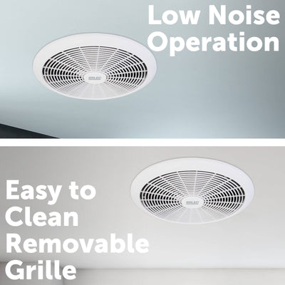 Arlec 200mm Exhaust Fan - Energy Efficient - Plastic - Easy Clean