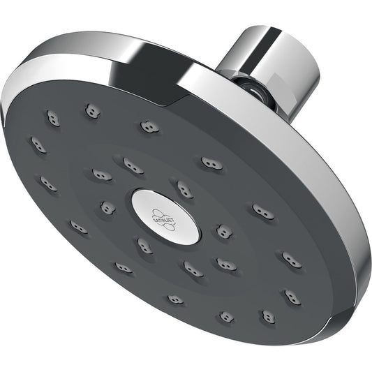 Methven Chrome Kiri Graphite Shower Rose 105mm Brass 4 Star 7.5L Min - Auzzistore
