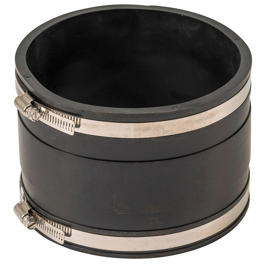 DEKS 150mm PVC to PVC Coupling Joiner - Black - 2 Clamps - WaterMark Approved – view 2 - Auzzistore