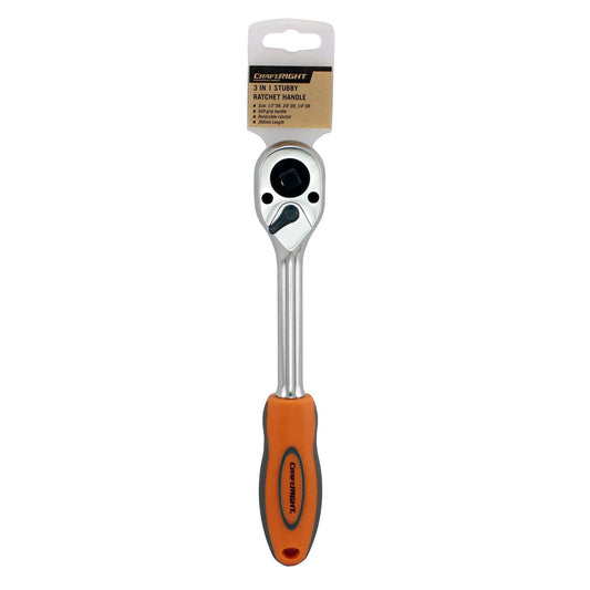 Craftright 3 in 1 Ratchet with Grip - 72-Tooth Mechanism - 260mm – view 2 - Auzzistore