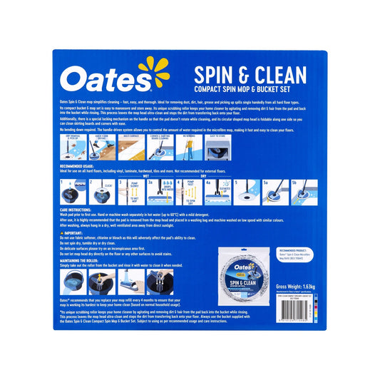 Oates Spin & Clean Compact Spin Mop & Bucket Set – view 2