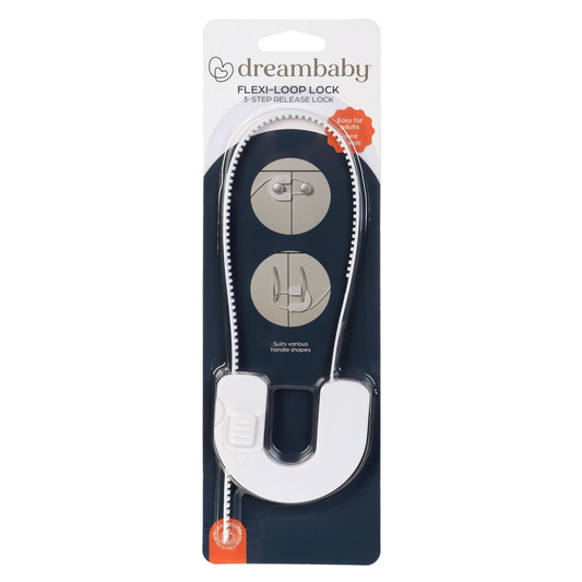 Dreambaby Child Safety Flexi Loop Lock - 80mm - ABS - Childproofing Solution