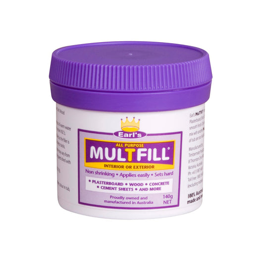 Earl S Multfill Ready to Use Filler 0.14kg - White - Smooth Finish - Auzzistore