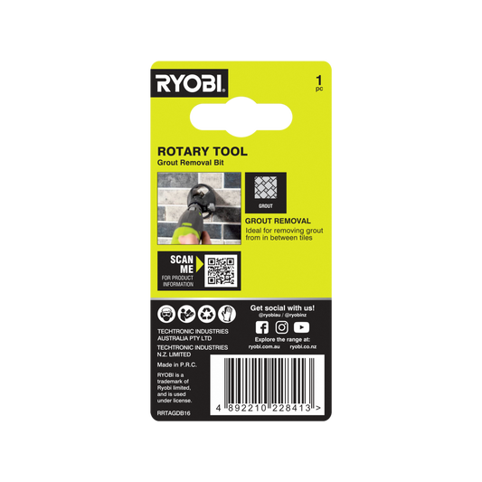 Ryobi Rotary Tool Grout Removal Bit 1.6mm - Efficient Grout Repair – view 2 - Auzzistore