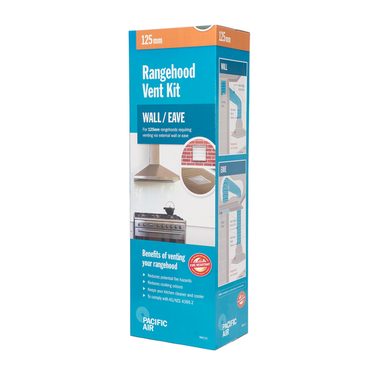 Pacific Air 125mm Rangehood Venting Kit - Aluminium PVC Easy Install - Auzzistore