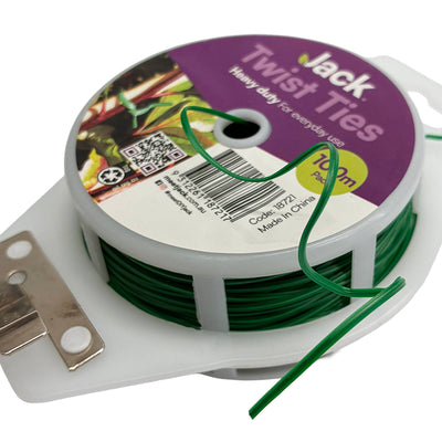 Jack Twist Plant Tie - 100m - Wire/Plastic - Strong Flexible