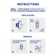 Permastik Small Cable Clips 12 Pack Plastic 300g Hold Easy Apply