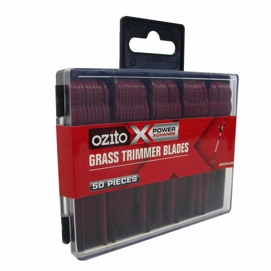 Ozito Grass Trimmer Blades - 50 Pack - Plastic - Easy to Change - Auzzistore