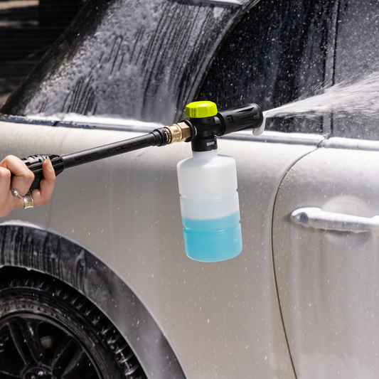 Ryobi 600ml Pressure Washer Detergent Bottle - Automatic Mixing - Adjustable Nozzle – view 2 - Auzzistore