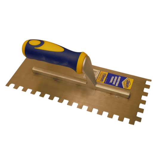 Qep Adhesive Trowel 10mm Square Notch Carbon Steel Polymer Handle - Auzzistore
