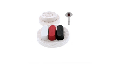 Craftright Buffing Kit - 7 Piece - Cotton Felt Pads - Polishing Tool