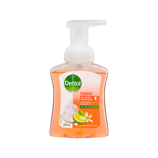 Dettol Foaming Hand Wash - Lime Orange - 250ml - Antibacterial - Gentle on Skin