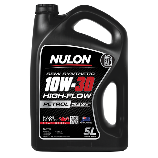 Nulon Semi Synthetic Engine Oil 5L 10W-30 - High Flow - Cold Start Protection - Auzzistore