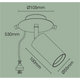 Brilliant Lighting Jez Spotlight - 70-90mm - Aluminium - Plug In