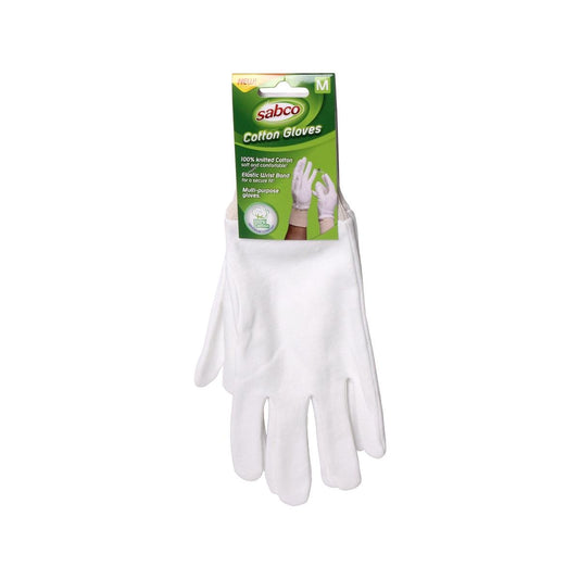 Sabco Cotton Gloves - Medium - 100% Cotton - Multi Purpose Use