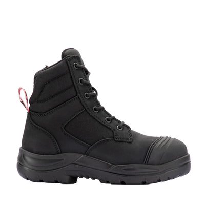 Bata Industrials Women’s Black Luna Side Zip Safety Boot US Size 7 - Durable - Comfortable - Easy Access
