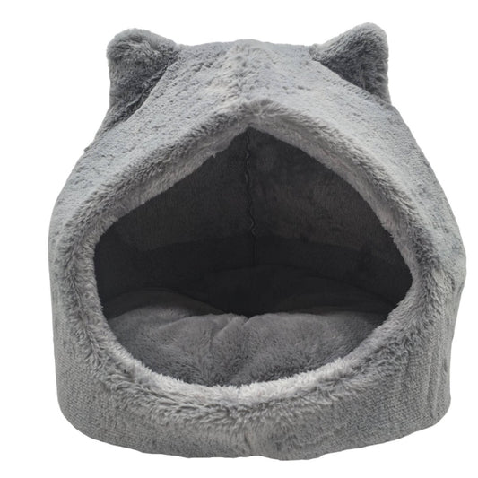 Art Bob Cat Bed Cave 40cm - Grey - Soft & Secure Design