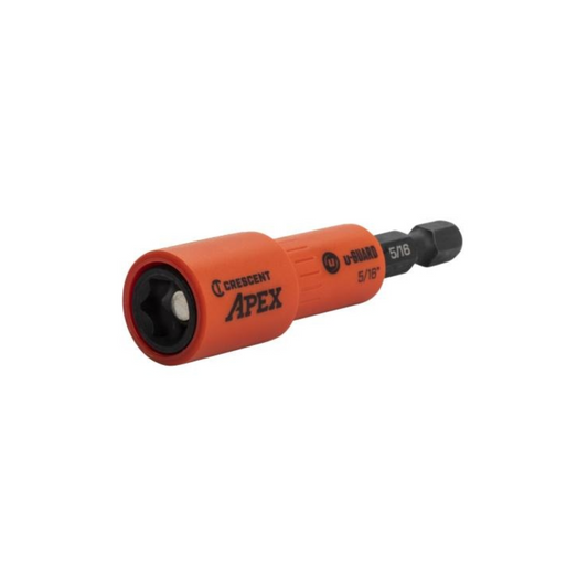 Crescent 5/16" Apex U Guard Covered Magnetic Nutsetter - 47mm x 119mm - Durable Control - Auzzistore