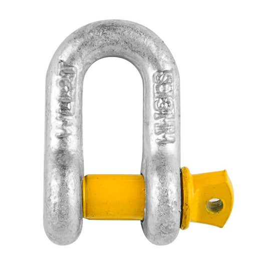 Pinnacle D Shackle - 5mm - Galvanised Steel - Heavy Duty - Auzzistore