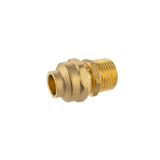 Brasshards Brass Male Flared Compression Union 15fl x 15mi - Lead Free - Durable - Auzzistore