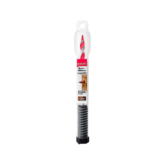 Diablo Auger Bit 8 x 190mm - Dura-Tip™ - Self-Feeding - Dual Cutting Edge - Auzzistore