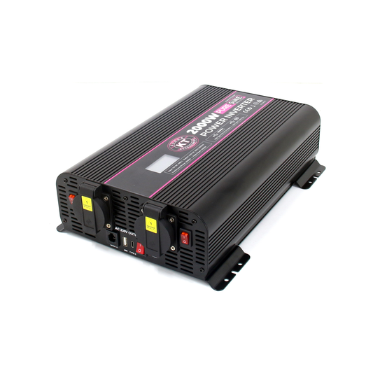 Kt Solar Pure Sine Wave Inverter 2000W - 240V - Compact - Safe Operation - Auzzistore