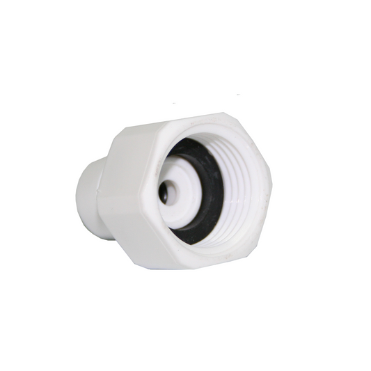 Stefani Outlet Connector - 1/2in BSP - 1/4in Push Fit - White – view 2