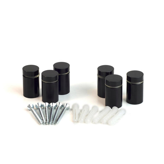 Protectoral Deco Panel Mounts 32x19mm Black 6 Pack - Easy Installation - Durable - Auzzistore