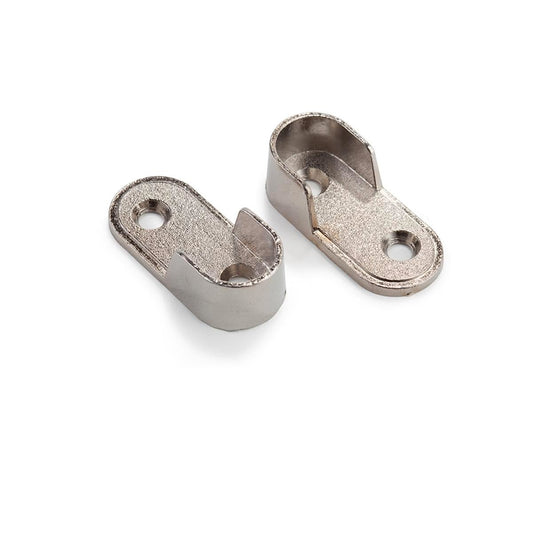 Sandleford Chrome Oval Pillar Flange 15 x 30 mm Zinc Alloy 2 Pack