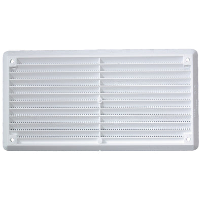 Haron Wall and Eave Vent - 165 x 85mm - White Plastic - Moisture Control