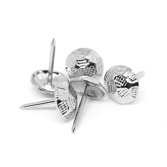 Pinnacle Upholstery Nails - 50 Pack - Nickel Plated - 40mm - Durable - Auzzistore