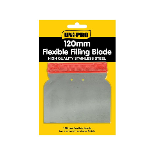 Uni Pro Flexible Filling Blade 120mm Steel Smooth Surface Finish - Auzzistore