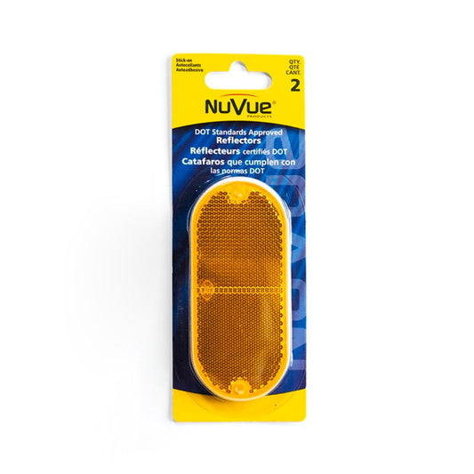 Sandleford Amber Oval Reflector - 2 Pack - Automotive Safety Reflectors