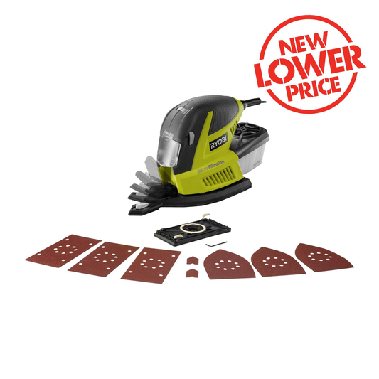 Ryobi 180W Multipad Sander RMS180-S - 180W - Various - Versatile Use