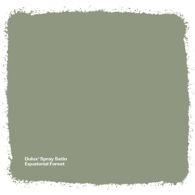 Dulux 340g Satin Spray Paint - Equatorial Forest - Fast Drying - Self-Priming