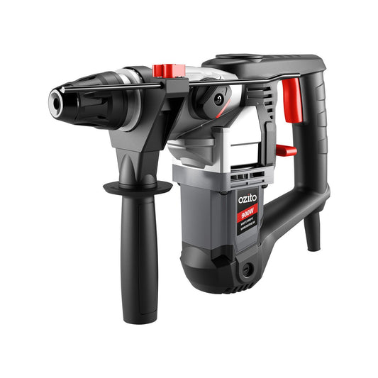 Ozito 900W Rotary Hammer Drill Kit - 3.5J Impact Energy - 5 SDS+ Accessories – view 2 - Auzzistore