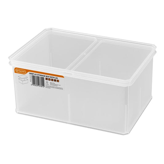 Tactix Medium Deep Storage Container - Plastic 236x112mm - Durable - Auzzistore