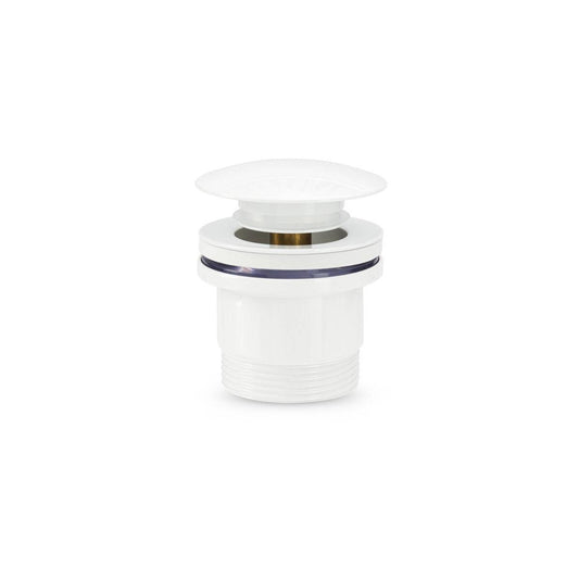 Brasshards White Universal Pop Up Dome Basin Waste - 40mm Thread - Durable Design - Auzzistore