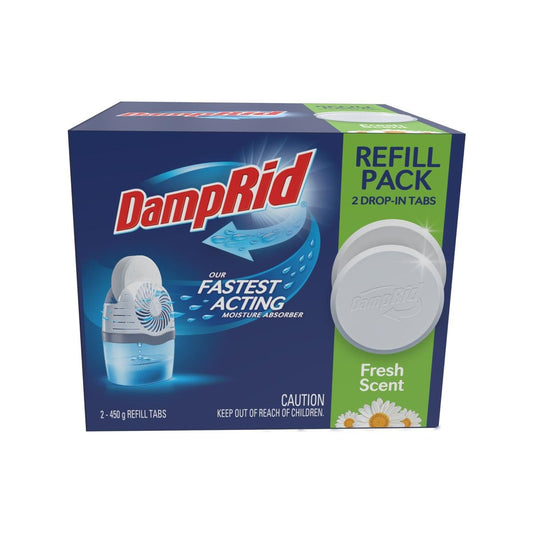 DampRid Fresh Scent Moisture Absorber Refill 2 Pack - 450g - Indoor Use